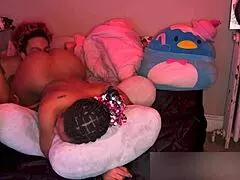 beautiful light skin girl gets fucked good cum on ass