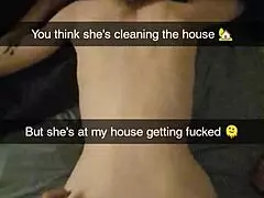 omg this cheating milf wife gets fucked daily on snapchat by richelle rose 😈 bent over with rough creampie.