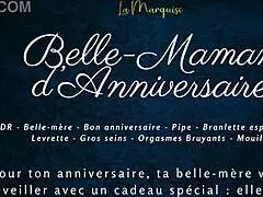 the french step-mom gets bent over for doggystyle in this anniversary audio porn scene