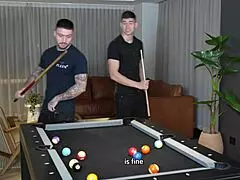 We were playing pool but Mariana wanted to play with other balls, she said during the intense threesome double penetration