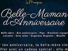 the french step-mom gets bent over for doggystyle in this anniversary audio porn scene