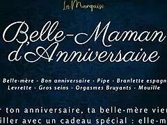 the french step-mom gets bent over for doggystyle in this anniversary audio porn scene