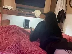 Look at this beautiful student, he says, getting fucked after showing her ass.