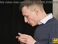 i caught my european neighbor wife masturbating in the car with shaved pussy