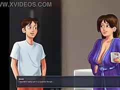 summer time saga gets wild with jenny and step mom in a steamy shower sex scene full of cumshots 😏🚿