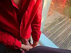 step sister makes step brother cum in her tight panties quickly