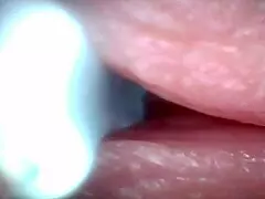 i captureded my ejaculation with endoscope camera during cumshot.
