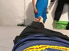 Very horny guy finds stepsister in room wanting to be fucked hard