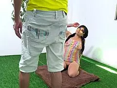 Are you ready for naive Saritacoketa's excited test run toward her first professional double penetration soon?