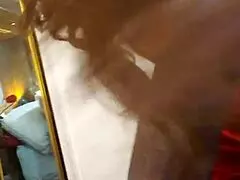 huge stud is fucking his client in this classic scene, monster big black cock pounding away 😈