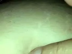 Gretala lies down and relaxes in the toilet