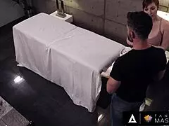 Fantasy Massage - Hot Babe Valentina Nappi Gives A Bj And Handjob Under The Table During A Massage