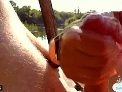 Imagine jerking off a stranger for cash in public – so kinky!