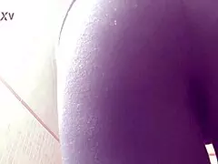 My step aunt Amira's awful cellulite ass while peeing and farting