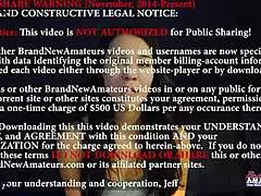 cute brunette sabrina touches herself and performs oral on a juicy cock to receive cum