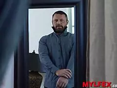 Stressed wife is finding a job for her unemployed husband in the garage. 😏