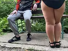 The Step Son Felt Intense Arousal Peeping At His Step Mother's Sweet Hole In Public