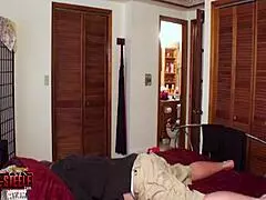 Step mom says, 'My anniversary is ruined 😔' with big tits in stockings