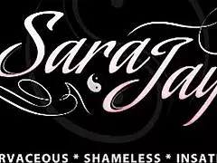 i'm vicky vette riding sara jay's huge strap-on in lesbian cowgirl, licking her pussy