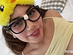 Curious Young Latina Marina Gold Dresses as Piolina and Swallows Torbe's Cum in Putalocura Scene