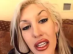 Tall big titted blonde Michelle McLaren takes big fat cock in ass with deepthroat and doggystyle