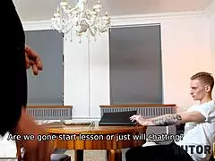 Tutor With Short Hair Has Affair With Disciple