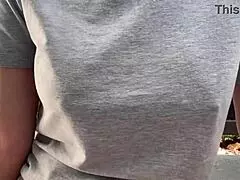 Italian big tits smoking outside 😍