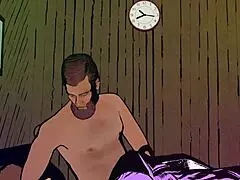 step-son walks in on step-mother masturbating in bathroom with tits and ass