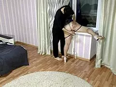 Mature Milf Getting Fucked On The Windowsill At Home