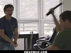 gorgeous stepmoms swapping their needy boys in hardcore foursome