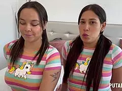 Putalocura - Two Colombian Beauties Swallow All The Cum