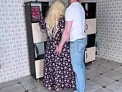 stepmom's beautiful ass gets impaled on stepson's dick