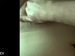 The chubby MILF wife gives POV BLOWJOB, swallows CUM, and ORGASMS intensely