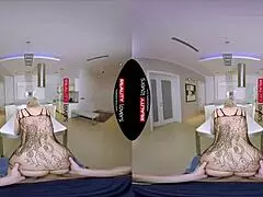 Mommy rides in fishnet stockings like a slut