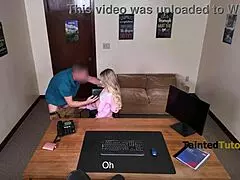 principal nicky rebel convinces stepmom ellie tay to play along in suggestive roleplay