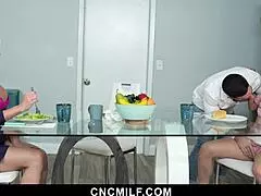 I'm freeusing my stepmom Nina Dolci and her stepsister Jazmin Luv