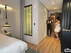 horny milf nina dolci rides bellboy slow!