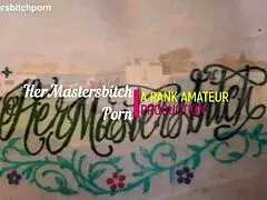 filthy kiwi mature milf squats to piss on the campground ground with campers nearby, staying submissive