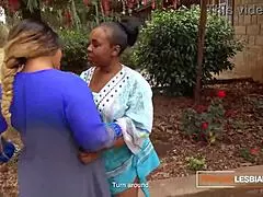 i saw african milf lesbians makin out in public