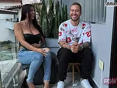 Milf colombiana Silvana Lee folla en sus poses favoritas justo después de entrevista con Brian Evansx