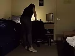 Busty milf gets caught spying