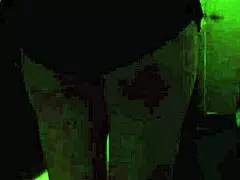 Busty milf gets caught spying