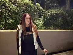 italian milf artemisia love with big tits enjoys a late night smoking session in european fetish style