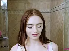 cute teen 18+ slut took a shower