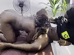 Ebony Amateur Gives Big Ass to Fuck: Wet Pussy Action