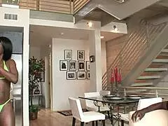 Sole Dior pushes out that creampie leaking down her ass