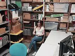 shoplyfter bounces her tight pussy on lp officer