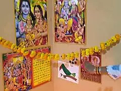 desi housewife with big tits gets facial in homemade video