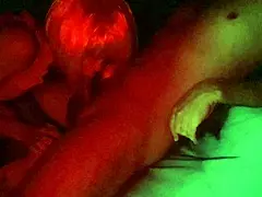 Novinha casually performs a deepthroat blowjob on her boss in a voyeur scene.