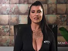 Big tits milf Romi Rain quits science life for more doggystyle sex and pussy action